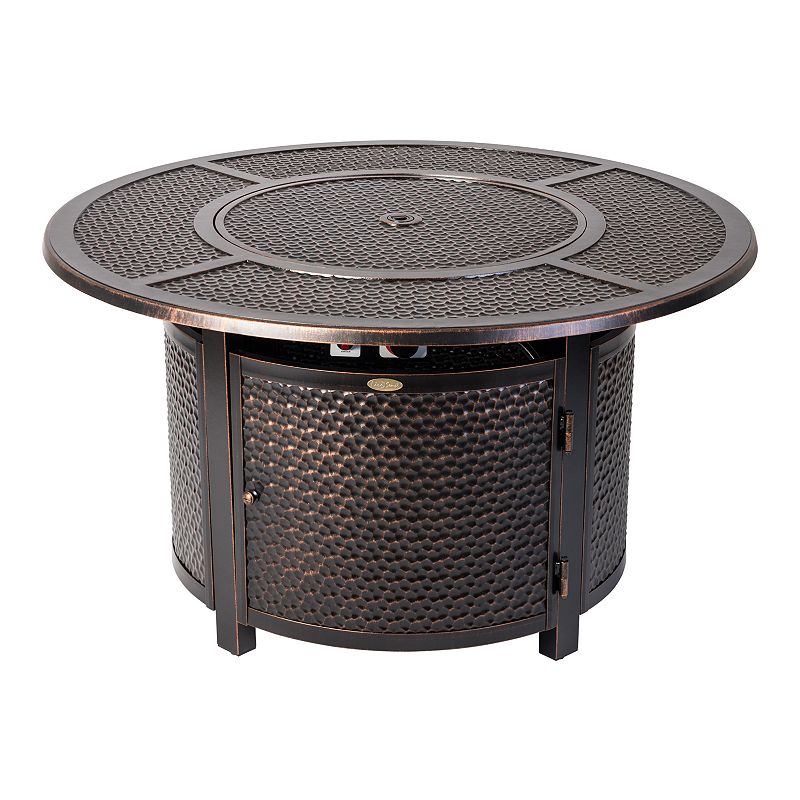 Fire Sense Briarwood Round Aluminum LPG Fire Pit, Multicolor Impress your guests during your next gathering with this Briarwood fire pit from Fire Sense. Impress your guests during your next gathering with this Briarwood fire pit from Fire Sense. Aluminum construction Bronze finish WHAT'S INCLUDED Fire pit Fire glass Vinyl cover 24 H x 44 W x 44 D 84 lbs. Manufacturer's 1-year limited warranty Assembly required Wipe clean Imported Model no. 62360 WARNING: This product can expose you to chemicals including carbon monoxide which is known to the State of California to cause birth defects or other reproductive harm. For more information go to www.P65Warnings.ca.gov. WARNING: This product can expose you to chemicals including Diisononyl Phthalate (DINP), which is known to the State of California to cause cancer and birth defects or other reproductive harm. For more information go to www.P65Warnings.ca.gov. WARNING: This product can expose you to chemicals including Di(2-ethylhexyl)phthlate (DEHP) which is known to the State of California to cause cancer and birth defects or other reproductive harm. For more information go to www.P65Warnings.ca.gov. Gift Givers: This item ships in its original packaging. If intended as a gift, the packaging may reveal the contents. Size: One Size. Color: Multicolor. Gender: unisex. Age Group: adult.
