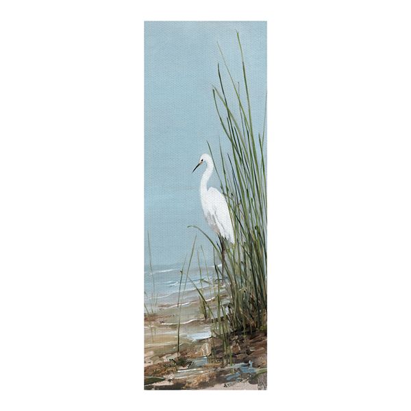 Fine Art Canvas White Shorebird II by Sally Swatland