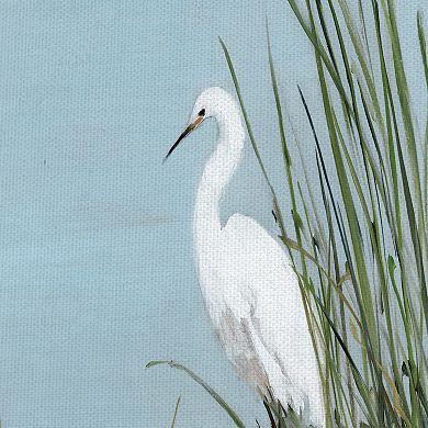 Fine Art Canvas White Shorebird II by Sally Swatland