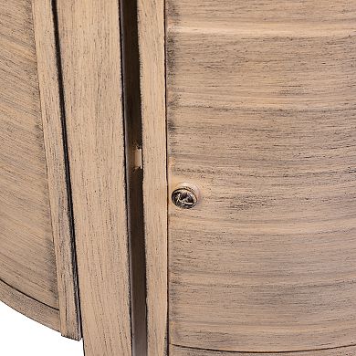 Fire Sense Thatcher Driftwood Round Aluminum LPG Fire Pit