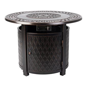 Fire Sense Wagner Aluminum Round LPG Fire Pit