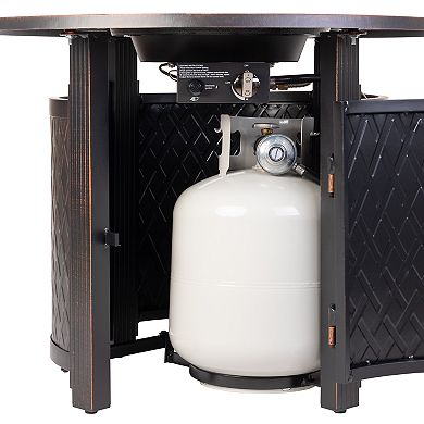 Fire Sense Wagner Aluminum Round LPG Fire Pit