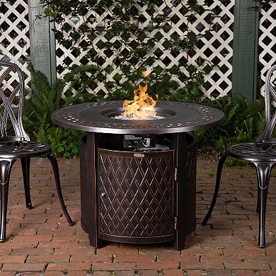 Fire Sense Wagner Aluminum Round LPG Fire Pit