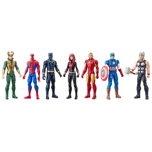 Marvel Titan Hero Series Action Figure Multipack, 6 Action Figures, 12-Inch  Toys, Inspired By Marvel Comics, For Kids Ages 4 And Up ( Exclusive)