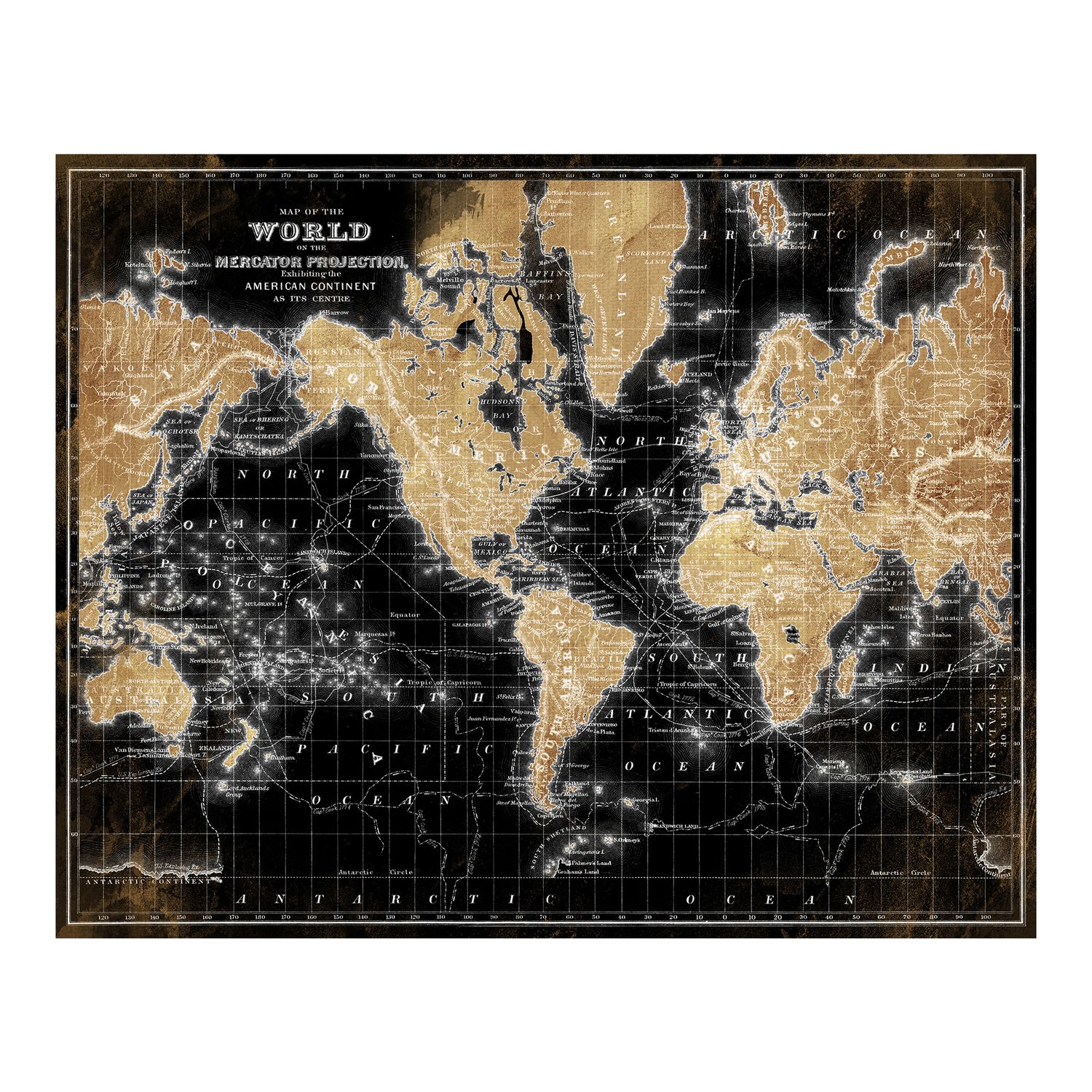 Tactic World Map 1000-Pc. Puzzle