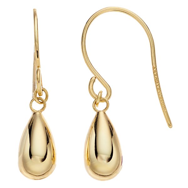 Solid gold outlet drop earrings