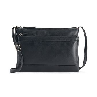 ili Leather Multi Compartment Crossbody Bag