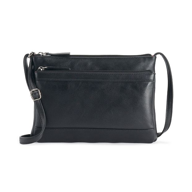 ili Leather Multi Compartment Crossbody Bag display picture 1