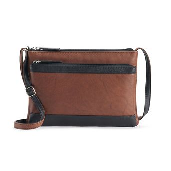 ili Leather Multi Compartment Crossbody Bag
