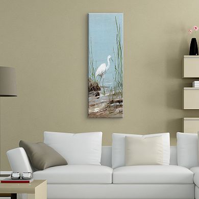 Fine Art Canvas "White Shorebird I" by Sally Swatland Wall Art
