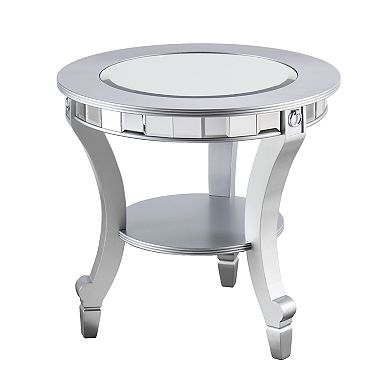 Dolph Mirrored End Table