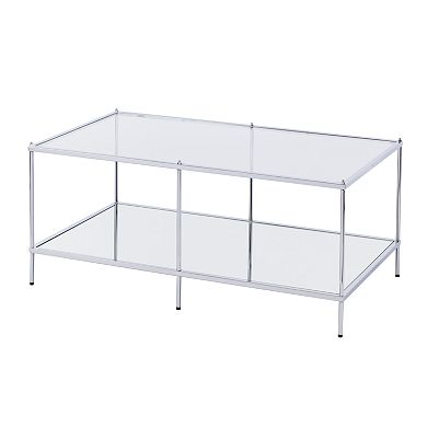 Southern Enterprises Nixxa Mirrored Coffee Table