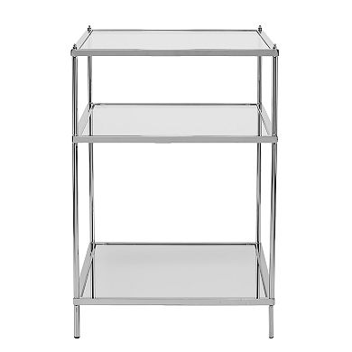 Southern Enterprises Nixxa Mirrored Side Table