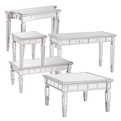 Southern Enterprises Mattori Mirrored Console Table