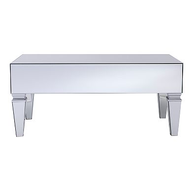Southern Enterprises Dittoca Mirrored Coffee Table