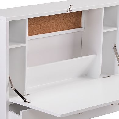 Southern Enterprises Axem Wall-Mount Folding Laptop Desk