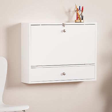 Southern Enterprises Axem Wall-Mount Folding Laptop Desk