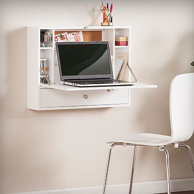 Southern Enterprises Axem Wall-Mount Folding Laptop Desk
