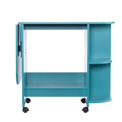 Southern Enterprises Expandable Craft Station in Turquoise