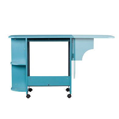 Southern Enterprises Expandable Craft Station in Turquoise