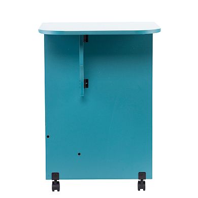 Southern Enterprises Expandable Craft Station in Turquoise