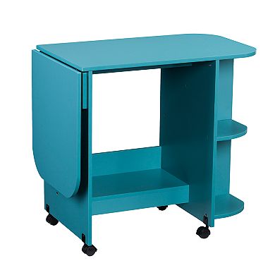 Southern Enterprises Expandable Craft Station in Turquoise