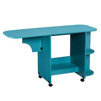 Southern Enterprises Expandable Craft Station in Turquoise