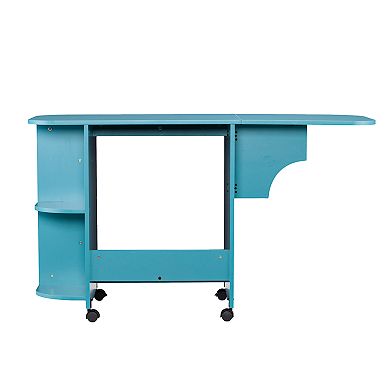 Southern Enterprises Expandable Craft Station in Turquoise