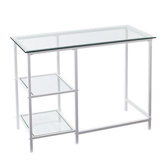 Southern Enterprises Lopeta Glass Student Desk