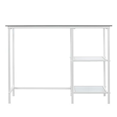 Southern Enterprises Lopeta Glass Student Desk