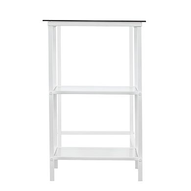 Southern Enterprises Lopeta Glass Student Desk