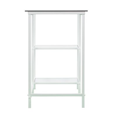 Southern Enterprises Lopeta Glass Student Desk
