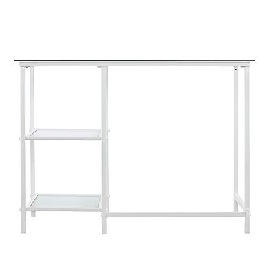 Southern Enterprises Lopeta Glass Student Desk