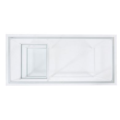 Southern Enterprises Lopeta Glass Student Desk