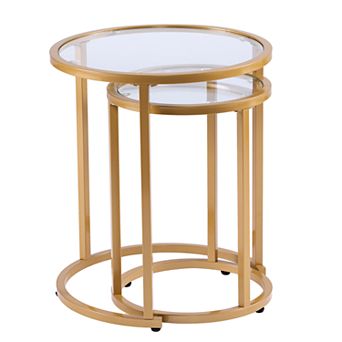 Southern Enterprises Errolaon Nesting Side Table 2 pc Set
