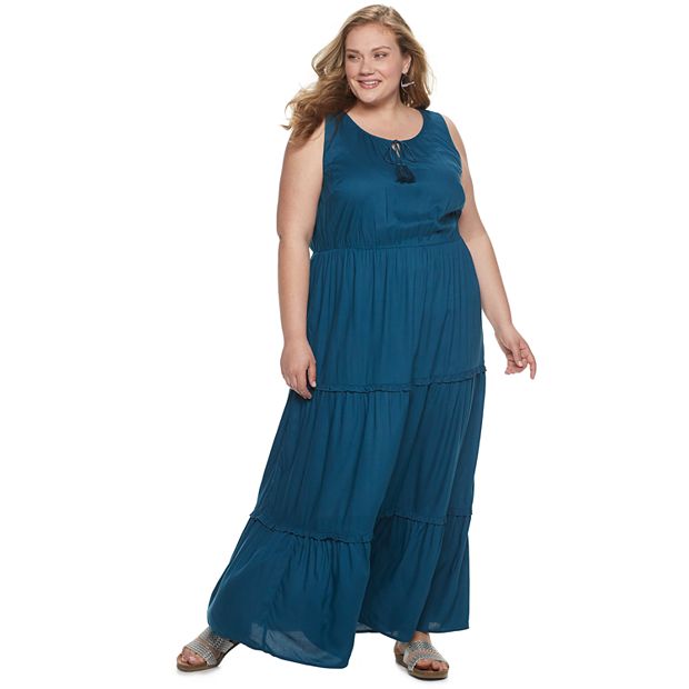 Plus Size EVRI Tiered Maxi Dress