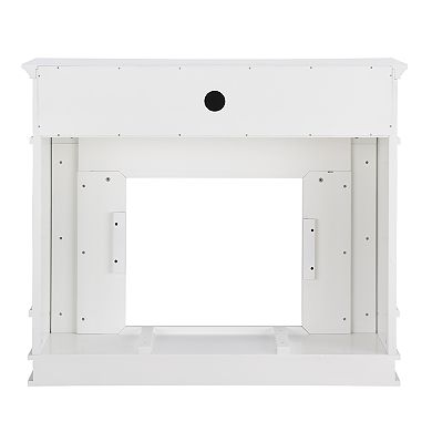 White Electric Fireplace