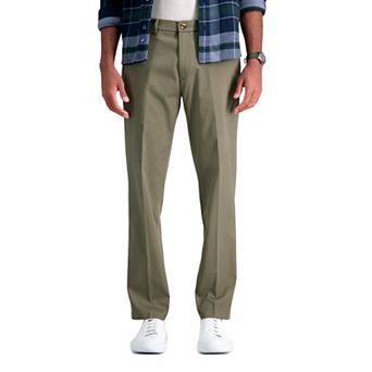Men's Haggar® Iron Free Premium Khaki™ Straight-Fit Flat Front Perfect Fit Waistband Casual Pant