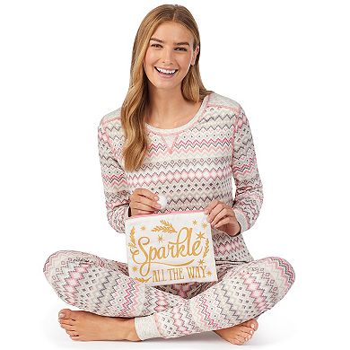 Women's Cuddl Duds 3-Piece Pajama Set 