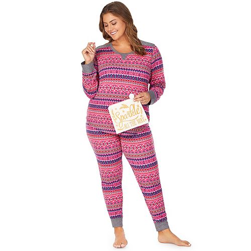 Plus Size Cuddl Duds® 3Piece Pajama Set