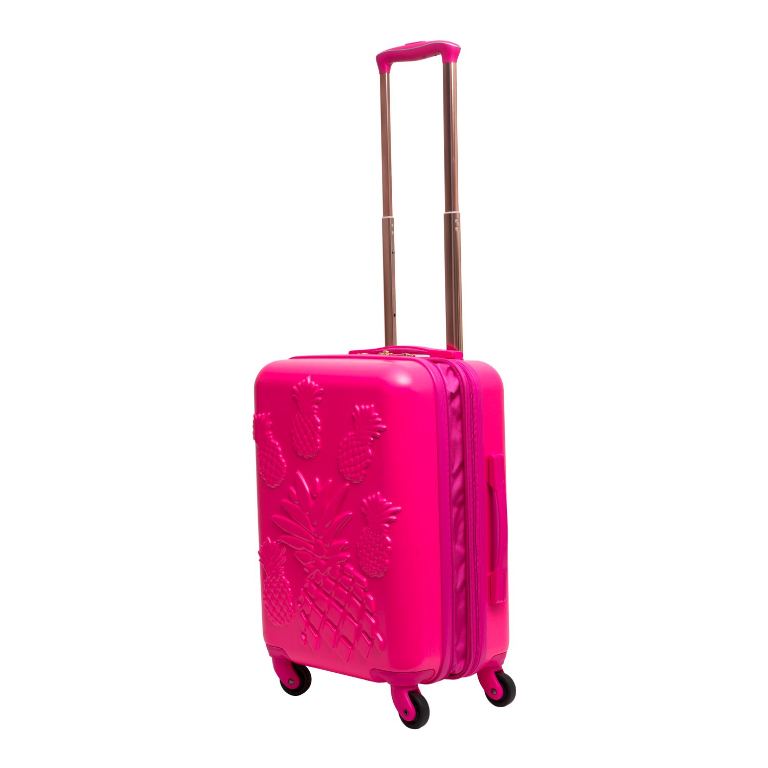 on vacay pink suitcase