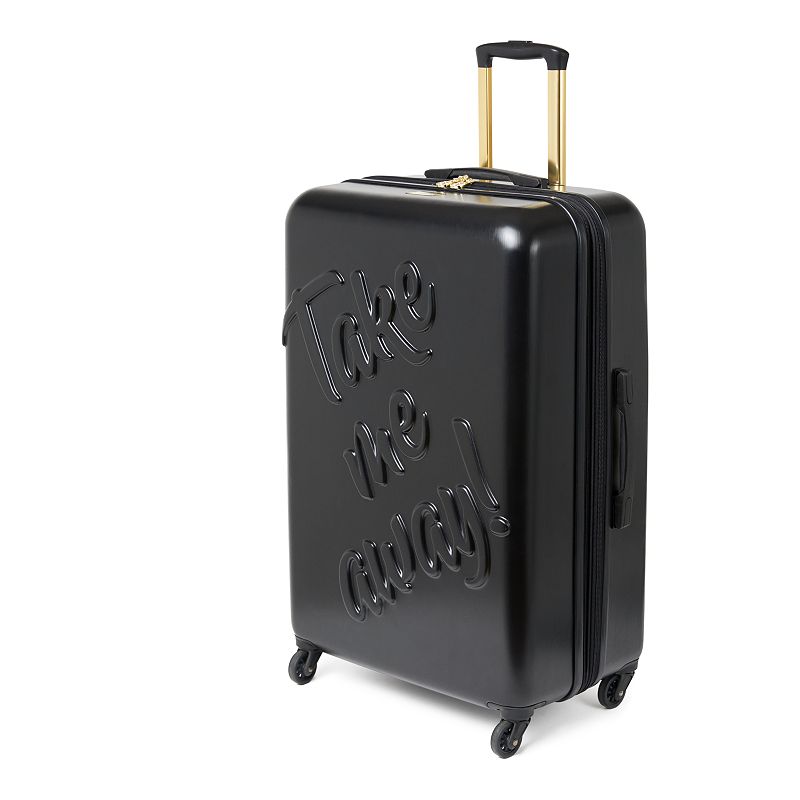 Macbeth Collection Take Me Away 3-Piece Hardside Spinner Luggage Set, Black