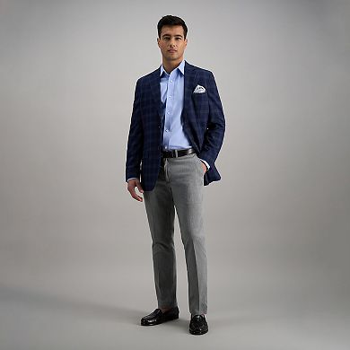 Men's Haggar® Iron Free Premium Khaki Slim-Straight Fit Flat Front Perfect Fit Waistband Casual Pant