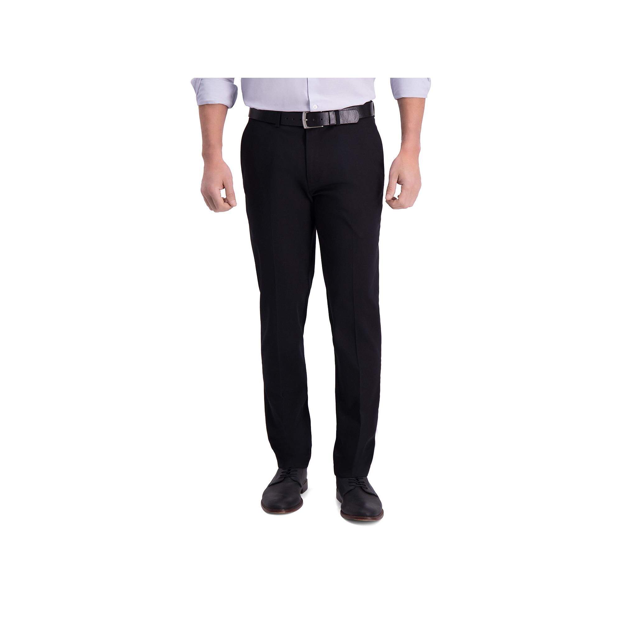 Mens Haggar® Iron Free Premium Khaki™ Slim-Straight Fit Flat Front Perf