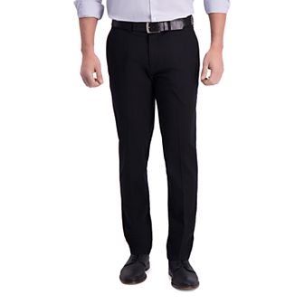 Men's Haggar® Iron Free Premium Khaki™ Slim-Straight Fit Flat Front Perfect Fit Waistband Casual Pant