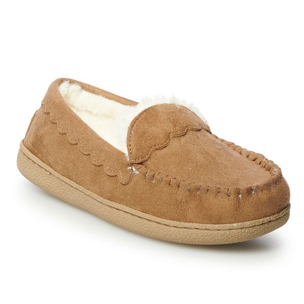 Women's Sonoma Goods For Life® Scalloped Glitter Moccasin Slippers