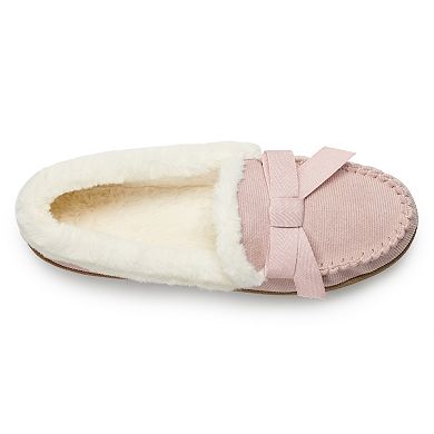 Women's Sonoma Goods For Life® Corduroy Moccasin Slippers