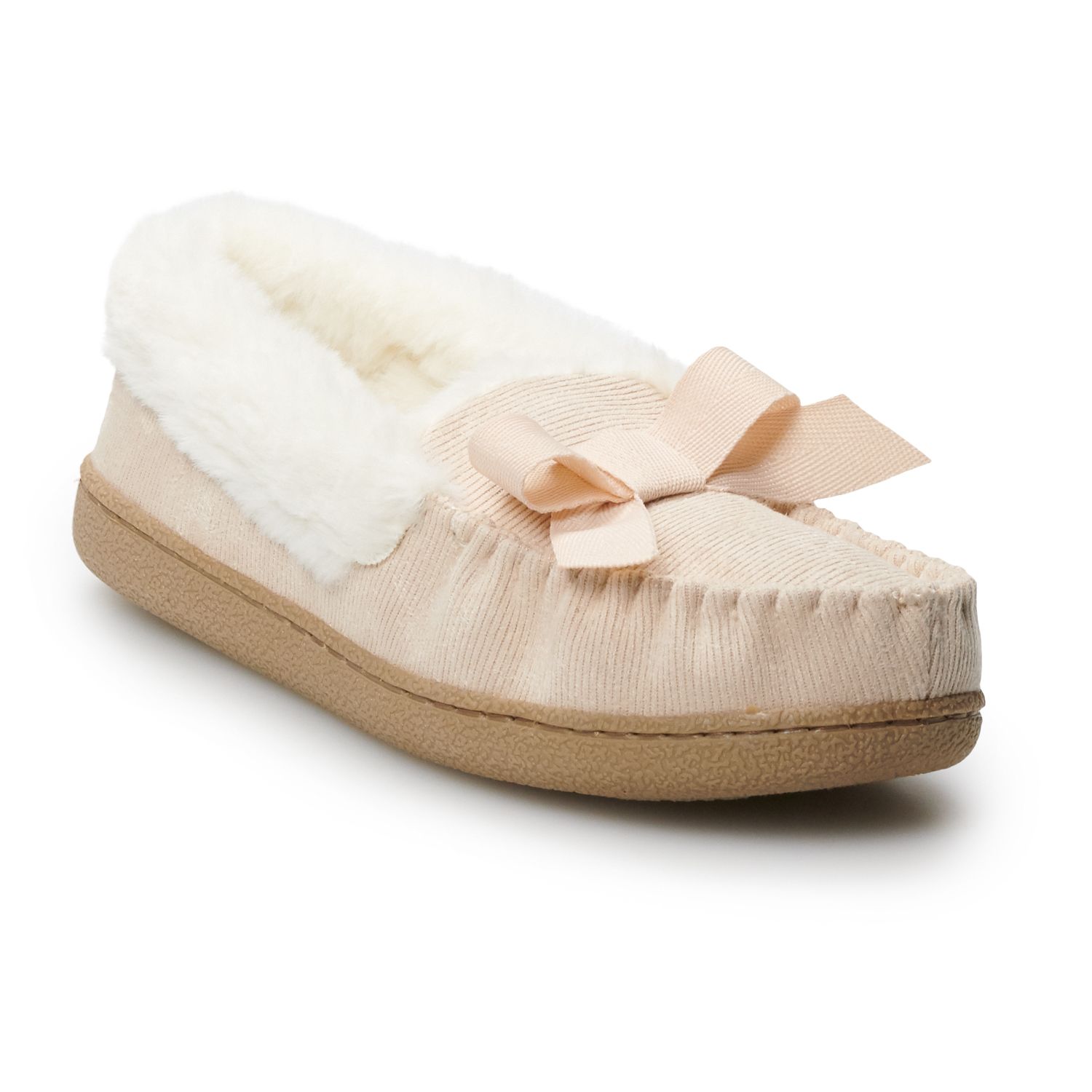 kohls fuzzy slippers