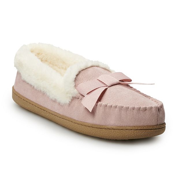 Women s Sonoma Goods For Life Corduroy Moccasin Slippers