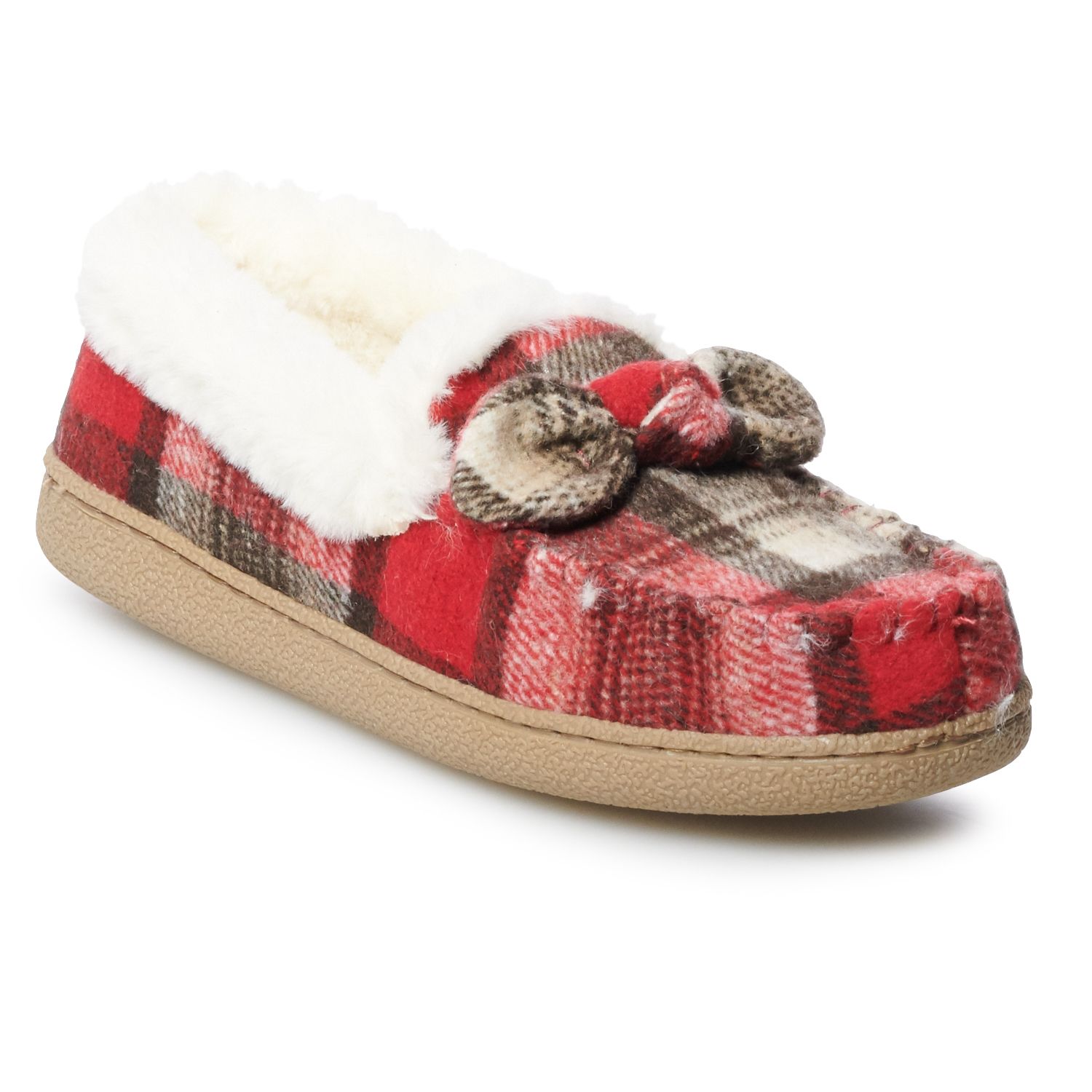 plaid slippers